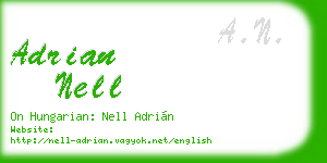 adrian nell business card